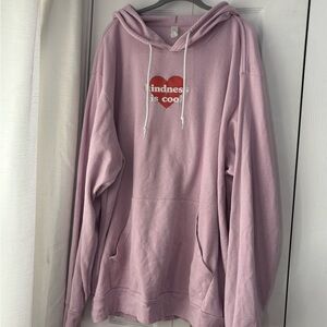 Pink Hoodie with Heart Design
